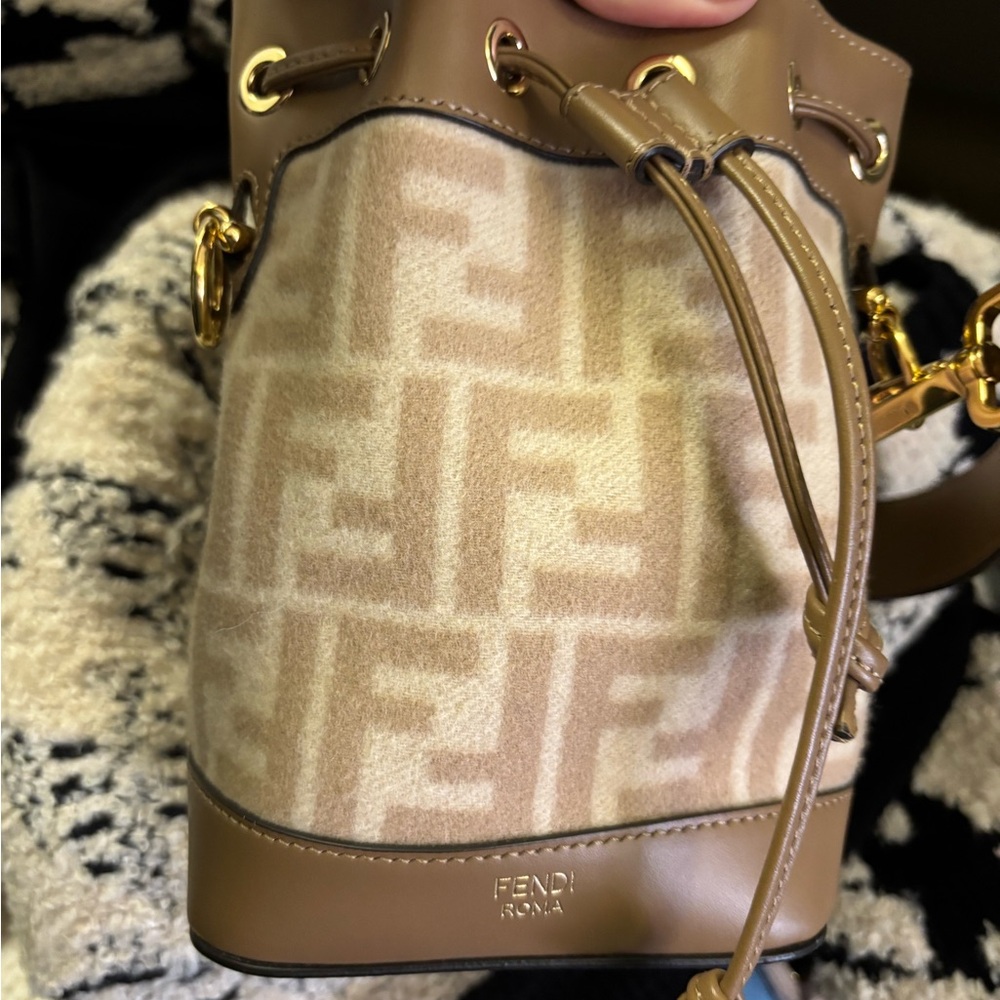 Fendi Tan Bucket Bag
